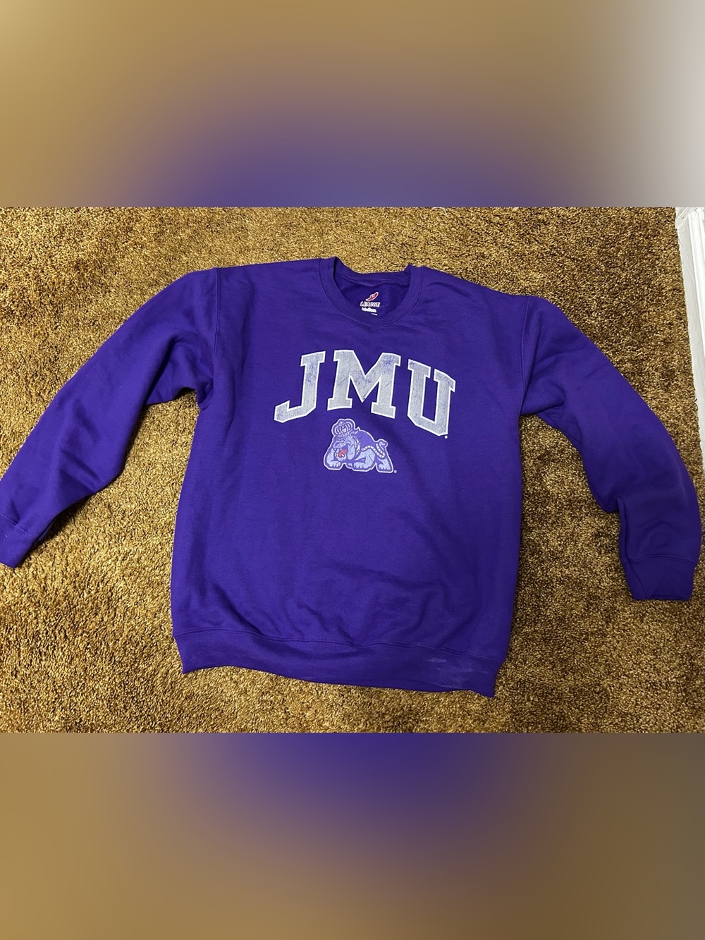 Purple JMU Crewneck Sweatshirt - Collegiate Pullover
